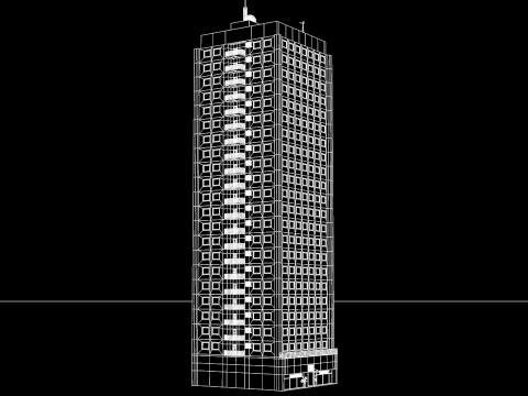Apartment Building OS 3D Model