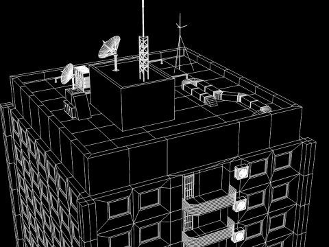 Apartment Building OS 3D Model
