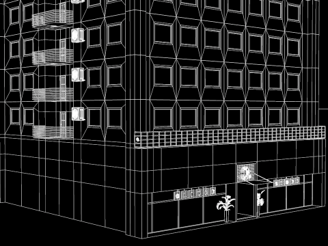 Apartment Building OS 3D Model