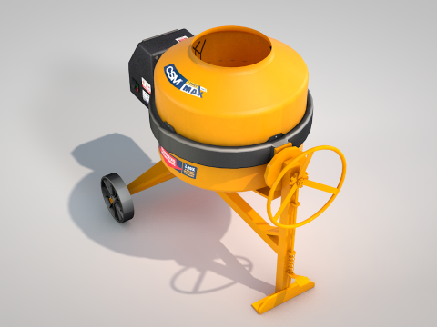 Concrete Mixer 400 Liters Modelo 3D