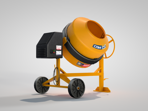 Concrete Mixer 400 Liters Modelo 3D