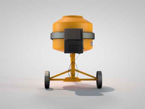 Concrete Mixer 400 Liters Modelo 3D