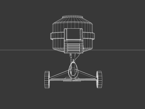 Concrete Mixer 400 Liters Modelo 3D