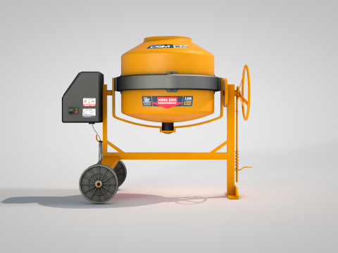 Concrete Mixer 400 Liters Modelo 3D
