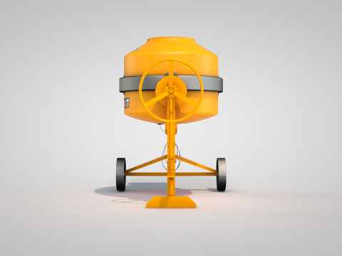 Concrete Mixer 400 Liters Modelo 3D