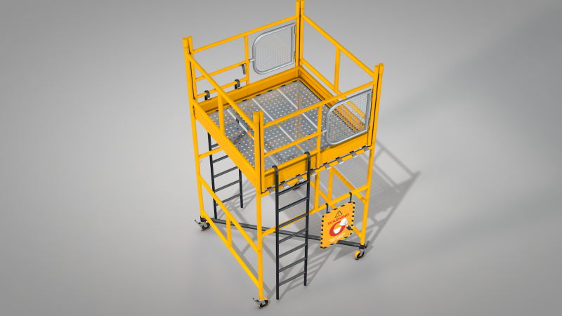 Construction Scaffolding 3D Model .c4d .max .obj .3ds .fbx .stl .blend