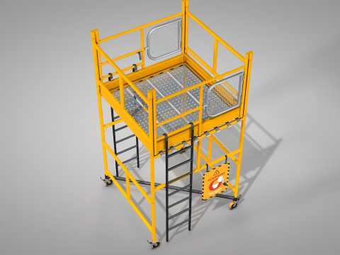 Construction Scaffolding 3D मॉडल