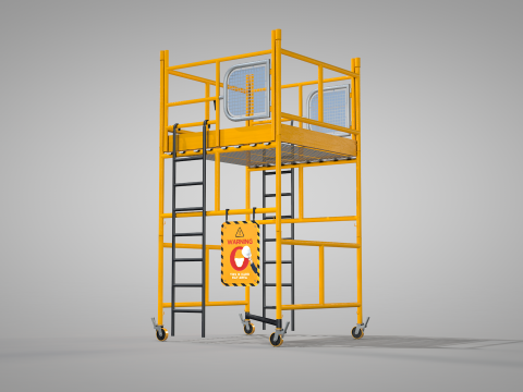 Construction Scaffolding 3D Model