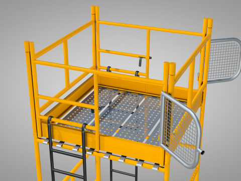 Construction Scaffolding 3D Model