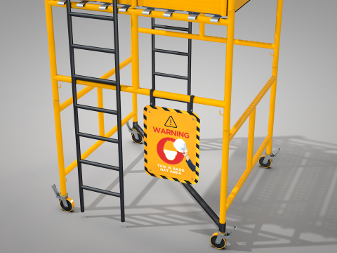 Construction Scaffolding 3D Model