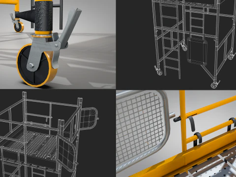 Construction Scaffolding 3D Model