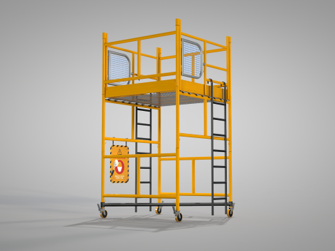 Construction Scaffolding 3D Model