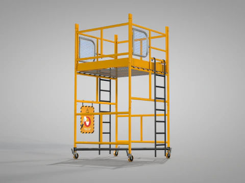 Construction Scaffolding 3D Model
