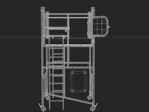 Construction Scaffolding 3D Model