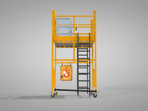 Construction Scaffolding 3D Model
