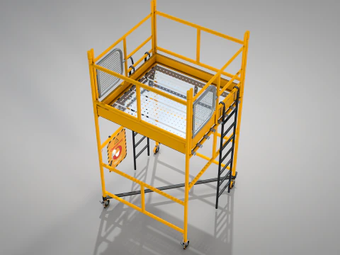 Construction Scaffolding 3D Model