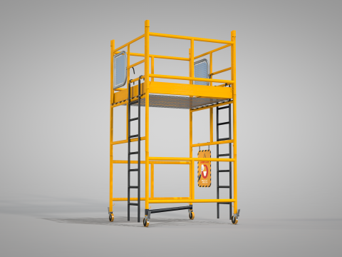 Construction Scaffolding 3D Model