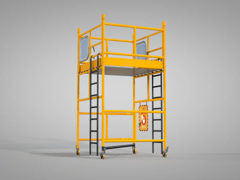 Construction Scaffolding 3D Model