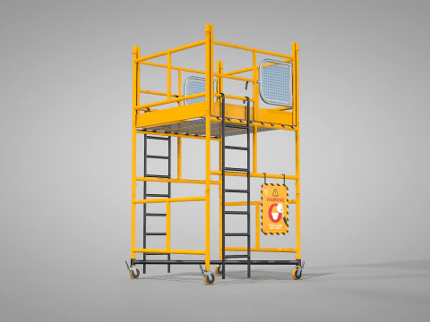 Construction Scaffolding 3D Model