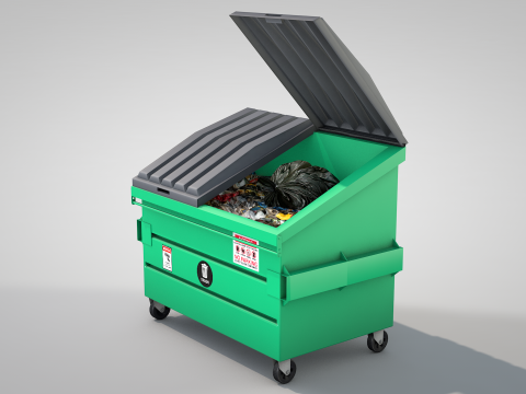 Garbage Container 3D-Modell