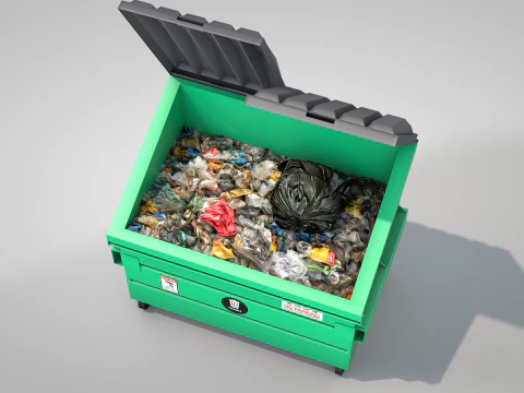 Garbage Container 3D Model