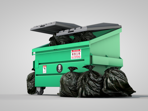 Garbage Container 3D-Modell