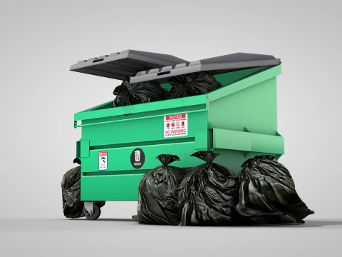 Garbage Container 3D Model