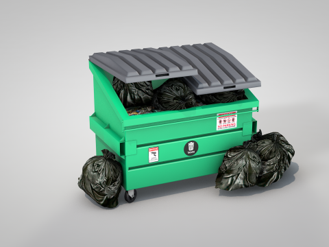 Garbage Container 3D-Modell