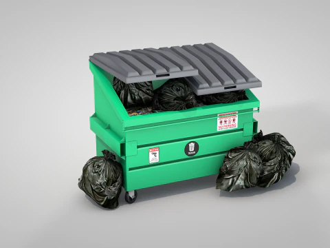 Garbage Container 3D Model