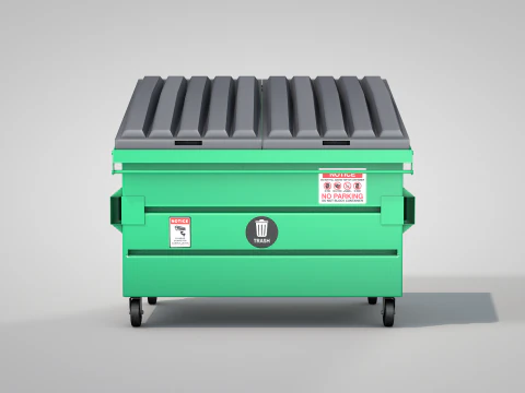 Garbage Container 3D Model