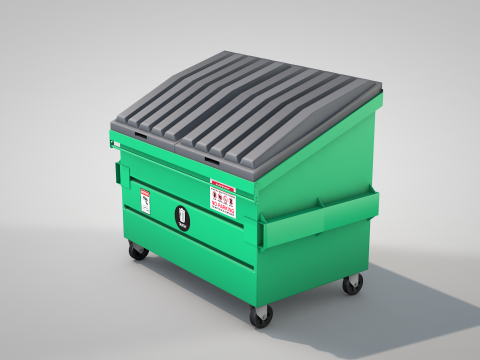 Garbage Container 3D-Modell