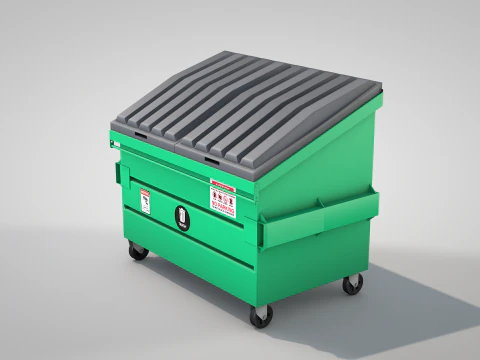 Garbage Container 3D Model