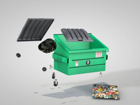 Garbage Container 3D Model