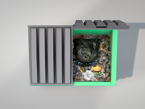 Garbage Container 3D-Modell