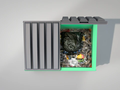 Garbage Container 3D Model