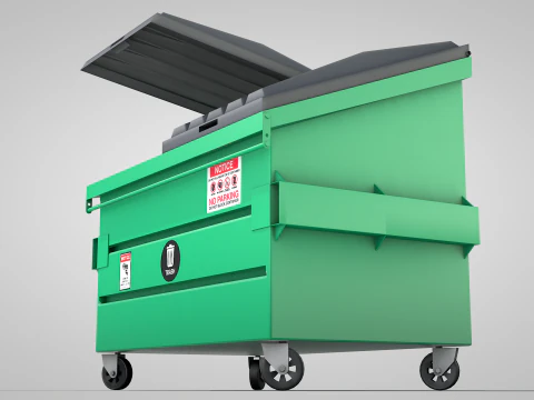 Garbage Container 3D Model