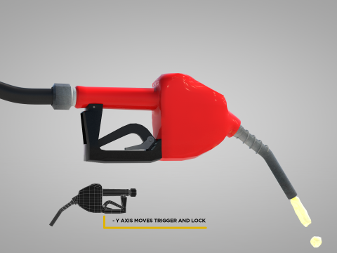Fuel Nozzle Red Modèle 3D