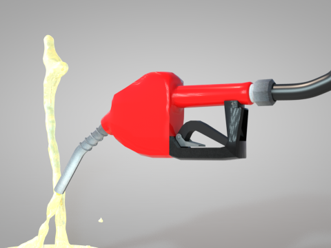Fuel Nozzle Red Modelo 3D