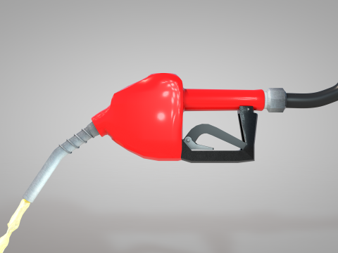 Fuel Nozzle Red Modelo 3D