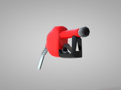Fuel Nozzle Red Modelo 3D