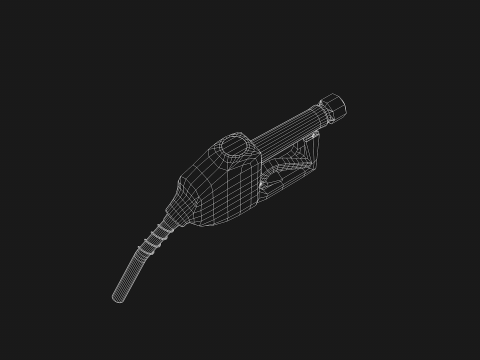 Fuel Nozzle Red Modelo 3D