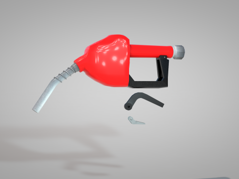 Fuel Nozzle Red Modelo 3D