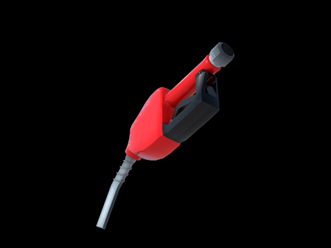 Fuel Nozzle Red Modelo 3D