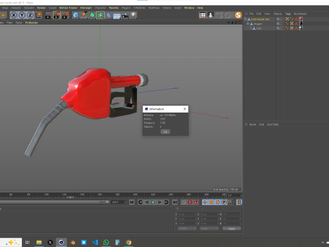 Fuel Nozzle Red Modelo 3D