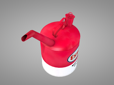Gas Station Oil Can 50s Modèle 3D