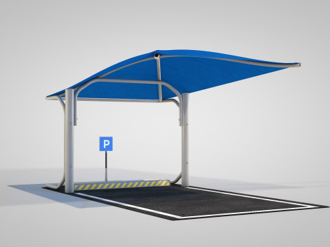 Car Parking Cover Model 3D