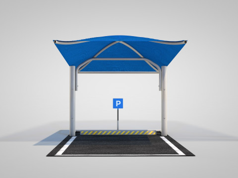 Car Parking Cover Model 3D