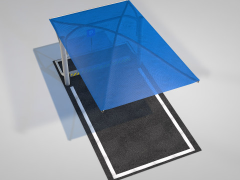 Car Parking Cover Model 3D