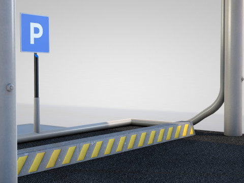 Car Parking Cover Model 3D