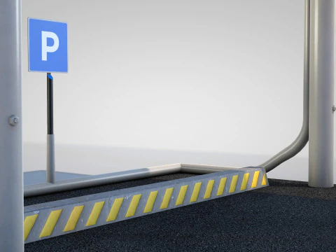 Car Parking Cover 3D Model